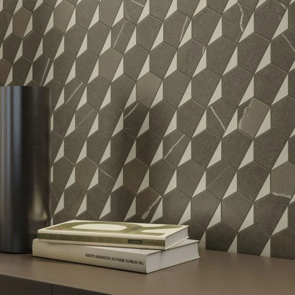 Керамогранит Italon Метрополис Мозаика Гексакон Ворм 25.4x31 (Натуральная) в Нефтекамске