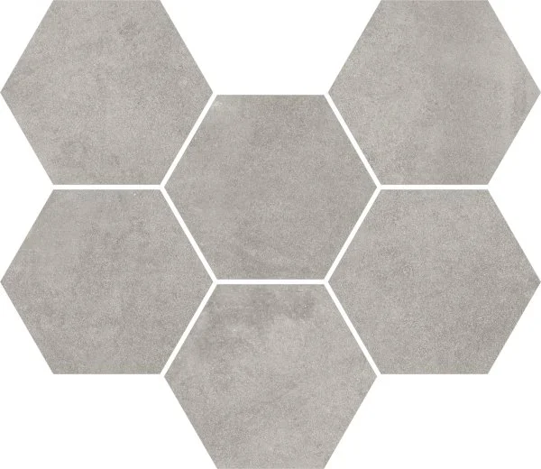 Керамогранит Coliseum Экспо Грэй Мозаика Гексагон (Натуральная, 25х29) в Нефтекамске