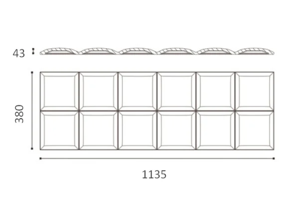 Декоративная панель NMC Arstyl Square (113.5x38x3 см) в Нефтекамске